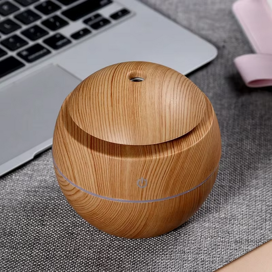 Smart Wood Grained Aroma Diffuser & Air Humidifier