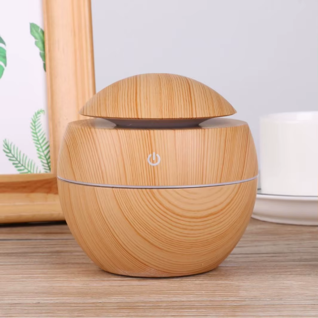Smart Wood Grained Aroma Diffuser & Air Humidifier