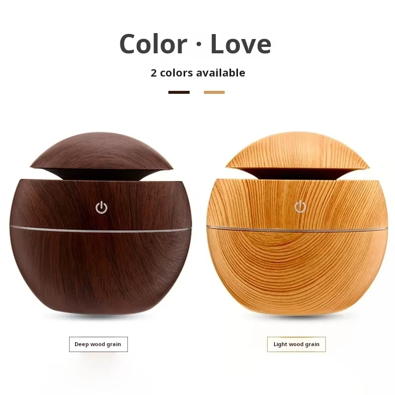 Smart Wood Grained Aroma Diffuser & Air Humidifier