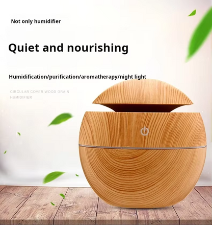Smart Wood Grained Aroma Diffuser & Air Humidifier
