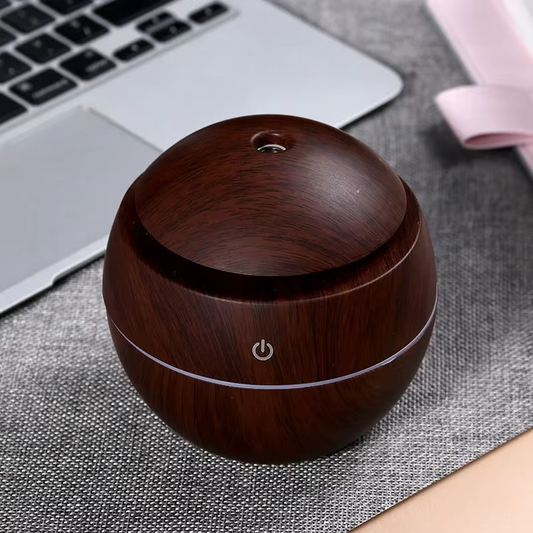 Smart Wood Grained Aroma Diffuser & Air Humidifier